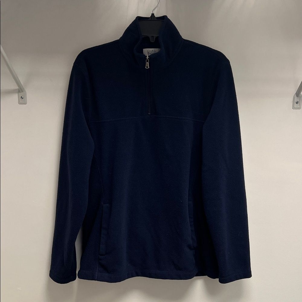 Croft & Barrow Men's Dark Blue Zip-Up Sweater